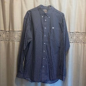 Cinch Button Down Long Sleeve